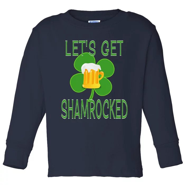 Let's Get Shamrocked St. Patty's Day Toddler Long Sleeve Shirt