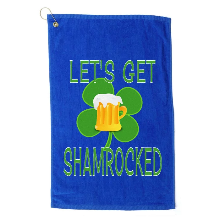 Let's Get Shamrocked St. Patty's Day Platinum Collection Golf Towel