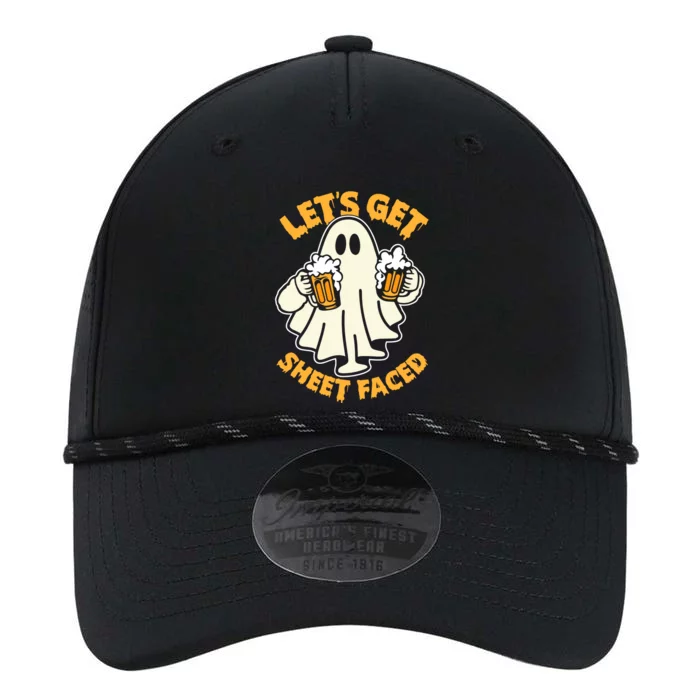 LetS Get Sheet Faced Funny Ghost Halloween Beer Drinking Performance The Dyno Cap