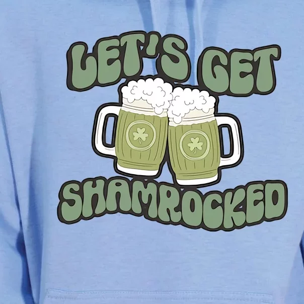 Let's Get Shamrocked Lucky Clover Drinking Team Saint Patrick's Day Unisex Surf Hoodie