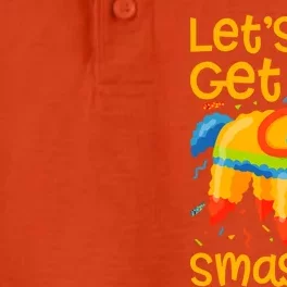 LetS Get Smashed Funny Pinata Cinco De Mayo Gift Dry Zone Grid Performance Polo