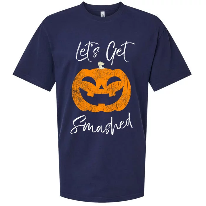 LetS Get Smashed Halloween Pumpkin Ing Cute Gift Sueded Cloud Jersey T-Shirt