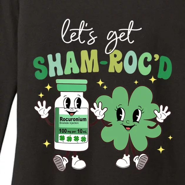 Let's Get Sham Roc'd Groovy Nurse St Patrick's Day Cool Gift Womens CVC Long Sleeve Shirt