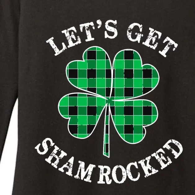 Let's Get Shamrocked: St. Patrick's Day Design With Clover Womens CVC Long Sleeve Shirt