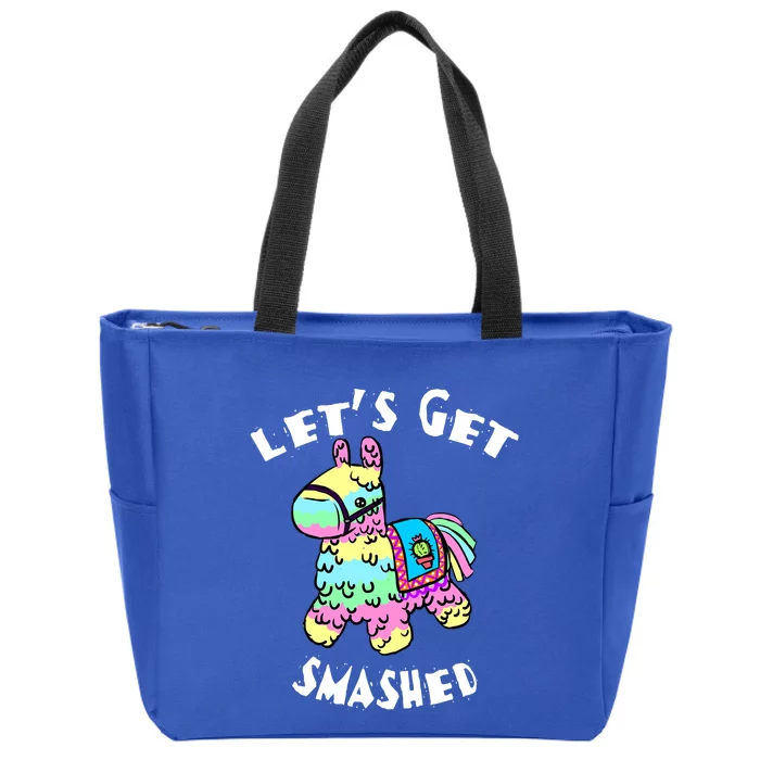 LetS Get Smashed Mexican Party Gift Zip Tote Bag