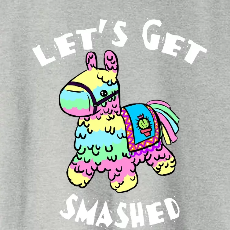 LetS Get Smashed Mexican Party Gift Women's Crop Top Tee