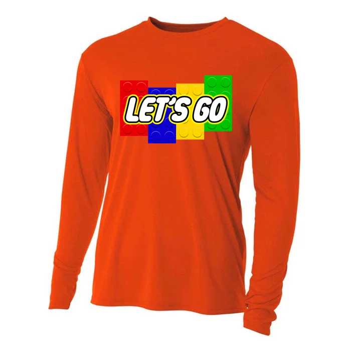 Let's Go Spoof Parody Logo Cooling Performance Long Sleeve Crew