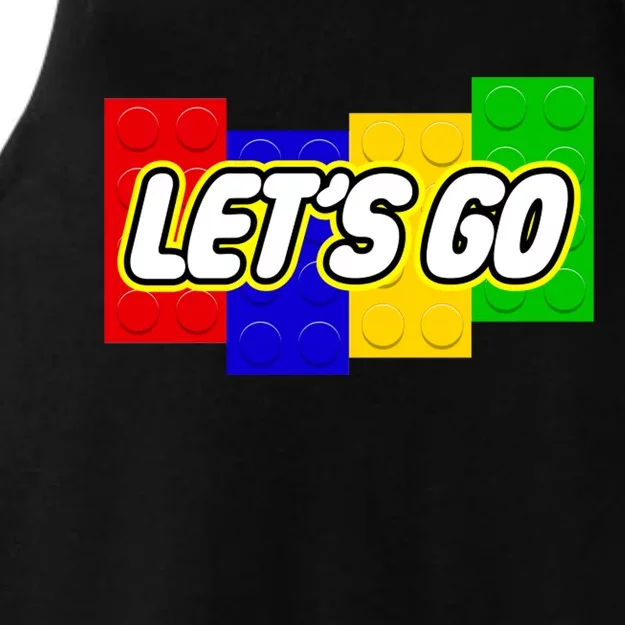 Let's Go Spoof Parody Logo Ladies Tri-Blend Wicking Tank