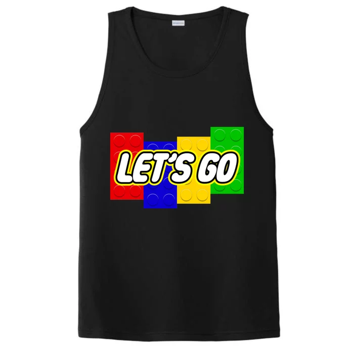 Let's Go Spoof Parody Logo Performance Tank