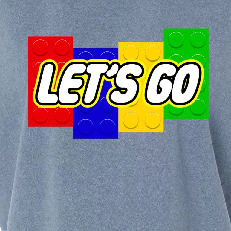 Let's Go Spoof Parody Logo Garment-Dyed Women's Muscle Tee