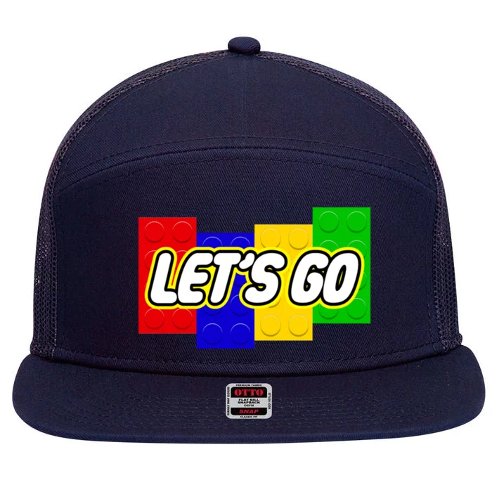 Let's Go Spoof Parody Logo 7 Panel Mesh Trucker Snapback Hat