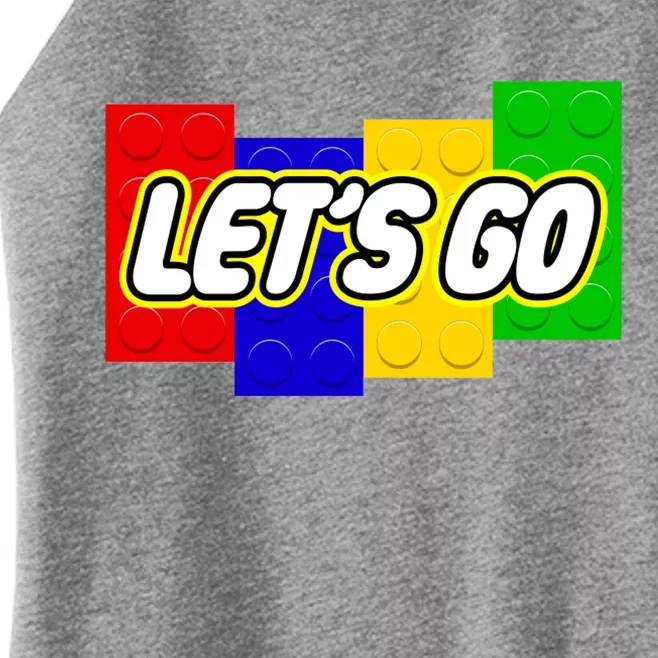 Let's Go Spoof Parody Logo Women’s Perfect Tri Rocker Tank