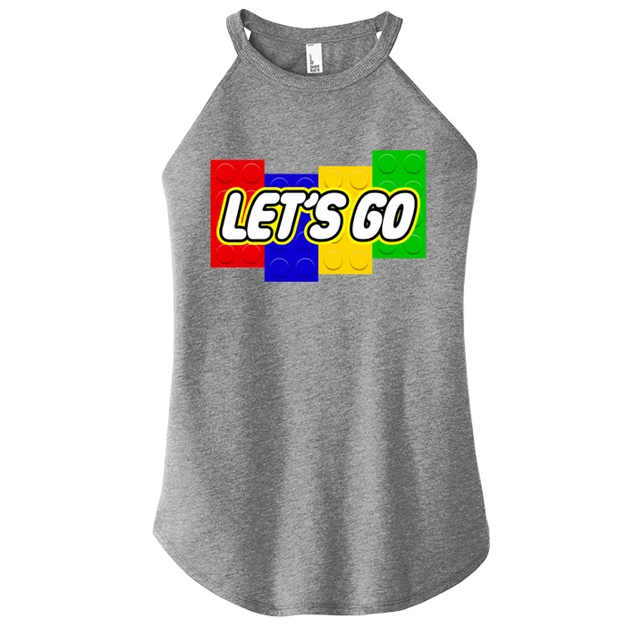 Let's Go Spoof Parody Logo Women’s Perfect Tri Rocker Tank