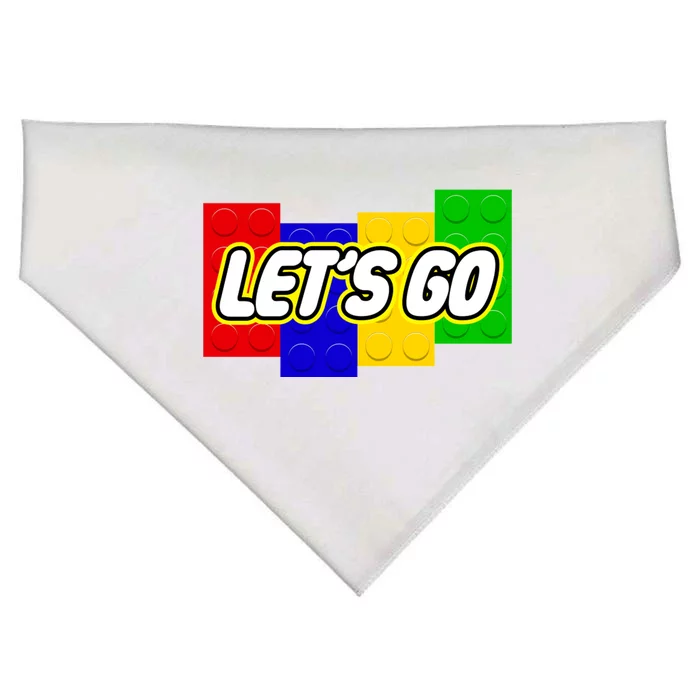 Let's Go Spoof Parody Logo USA-Made Doggie Bandana