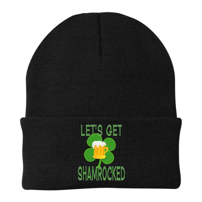 Let's Get Shamrocked St. Patty's Day Knit Cap Winter Beanie