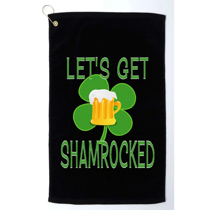 Let's Get Shamrocked St. Patty's Day Platinum Collection Golf Towel