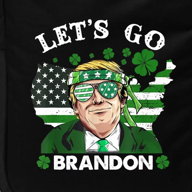 LetS Go Shamrock Brandon Happy St Patrick Day Trump Great Gift Impact Tech Backpack