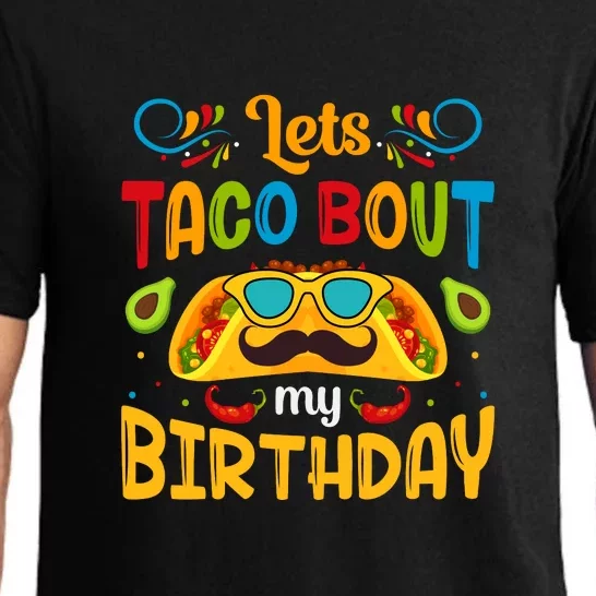 Let's Taco 'bout My Birthday Cinco De Mayo Tacos Boys Kids Pajama Set