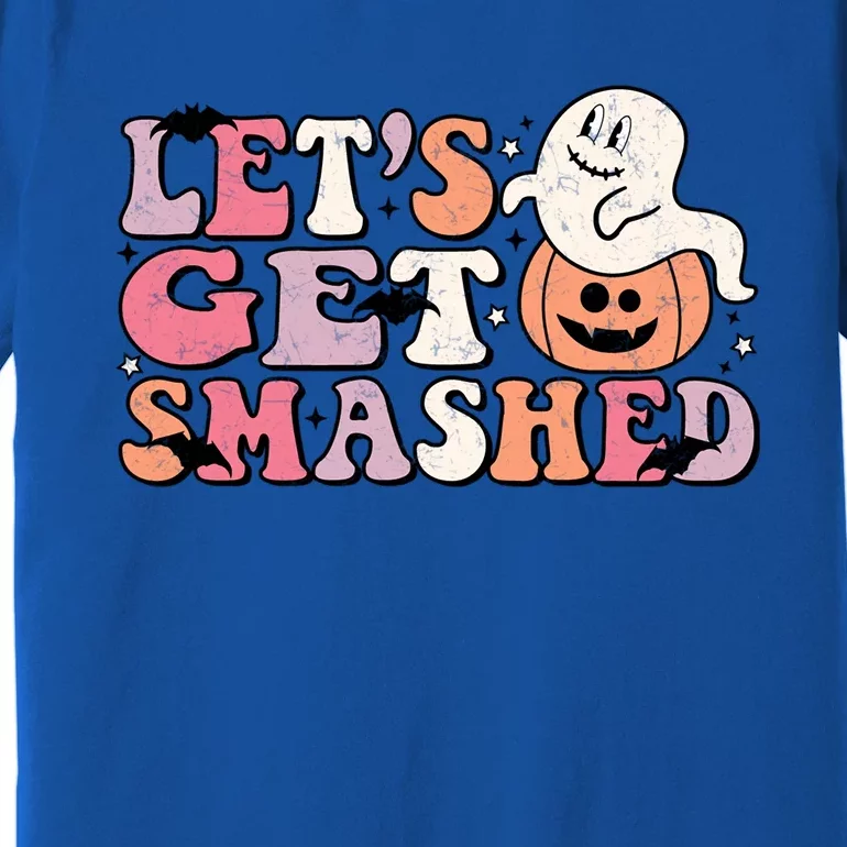 LetS Get Smashed Pumpkin Ghost Halloween Gift Premium T-Shirt