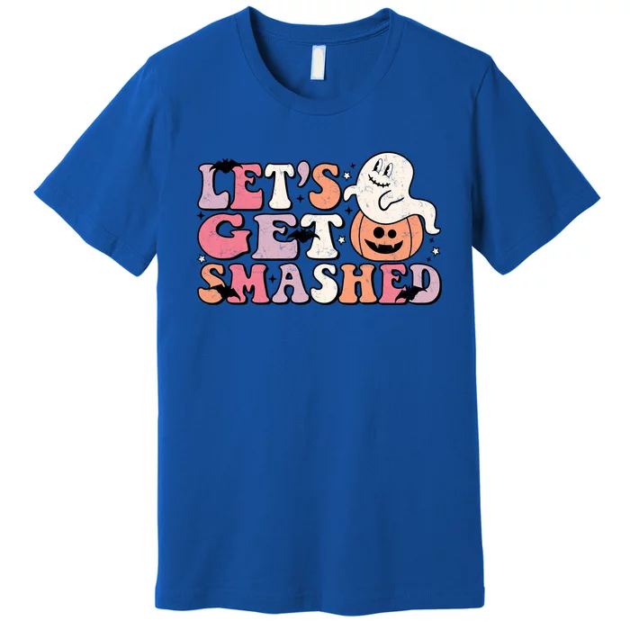 LetS Get Smashed Pumpkin Ghost Halloween Gift Premium T-Shirt