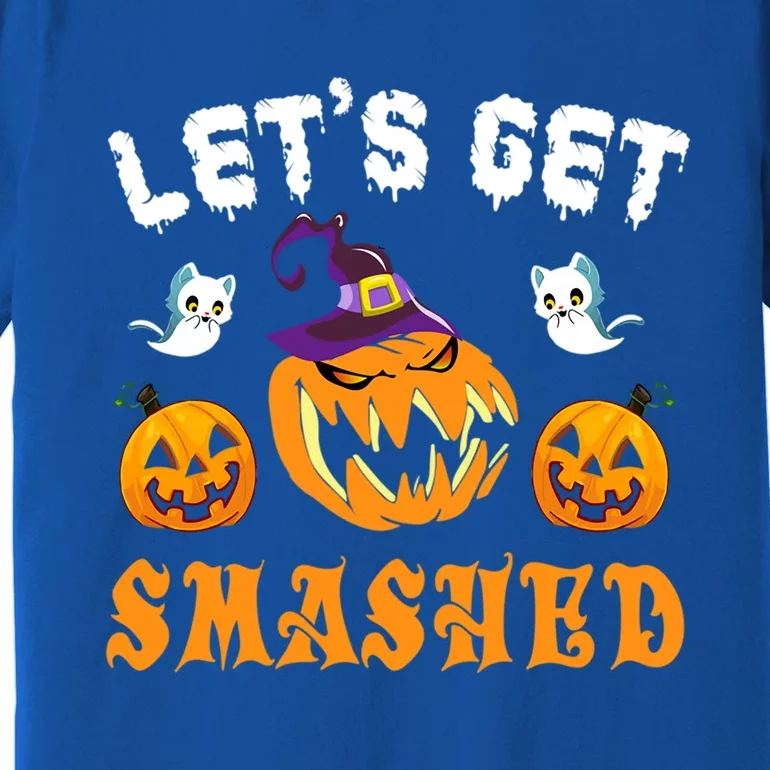 LetS Get Smashed Pumpkin Funny Halloween Gift Premium T-Shirt