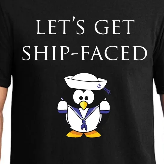 Let's Get Ship Faced Hilarious Sailing Pajama Set