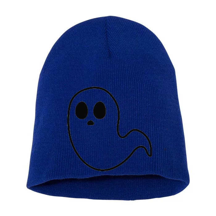 Little Ghost Subtle Halloween Fall Minimal Spooky Season Short Acrylic Beanie