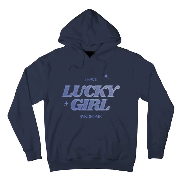 Lucky Girl Syndrome 777 Angel Number Manifestation Tall Hoodie