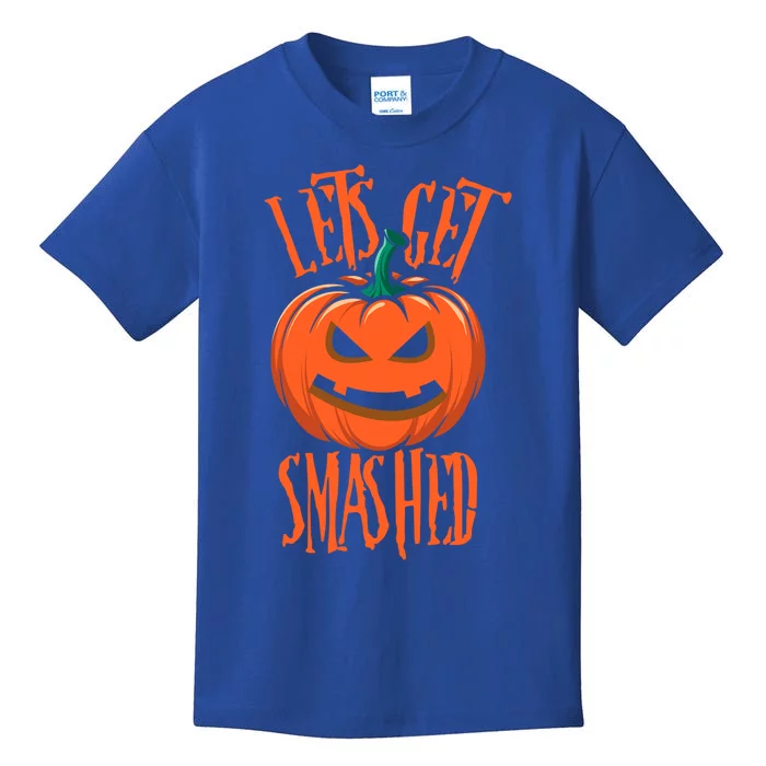 LetS Get Smashed Pumpkin Halloween Jack O Lantern Gift Kids T-Shirt