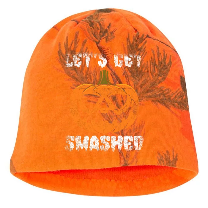 LetS Get Smashed Pumpkin Halloween Gift Kati - Camo Knit Beanie