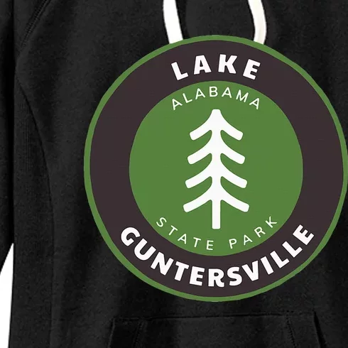 Lake Guntersville State Park Alabama Al Tree Badge Vacation Women's Fleece Hoodie