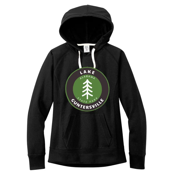 Lake Guntersville State Park Alabama Al Tree Badge Vacation Women's Fleece Hoodie