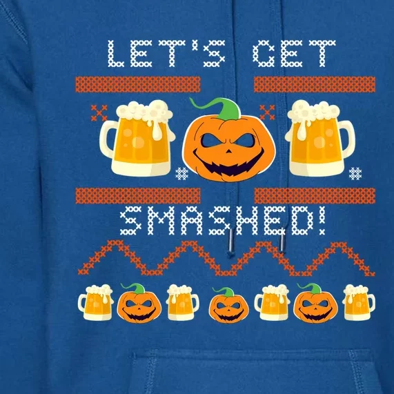 Lets Get Smashed Ugly Halloween Party Sweater Cool Gift Premium Hoodie