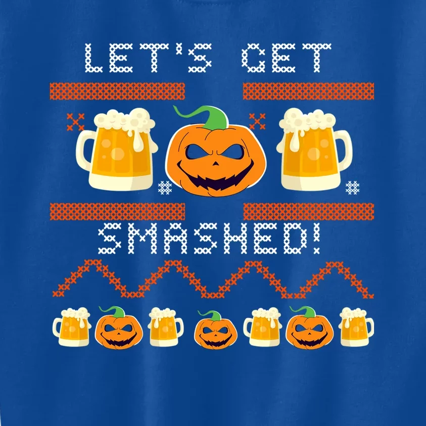 Lets Get Smashed Ugly Halloween Party Sweater Cool Gift Kids Sweatshirt