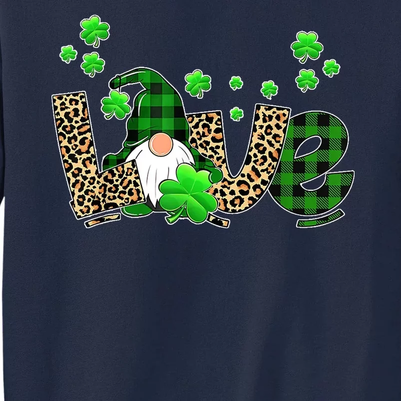 Love Gnome St Patrick's Day Tall Sweatshirt