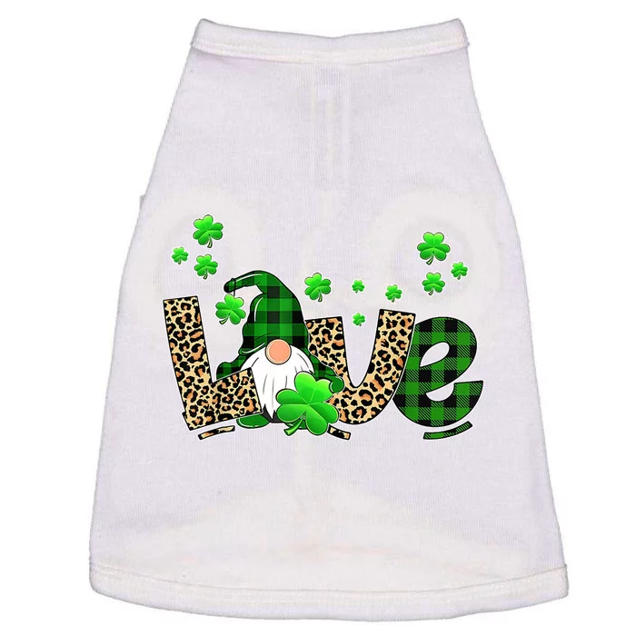 Love Gnome St Patrick's Day Doggie Tank