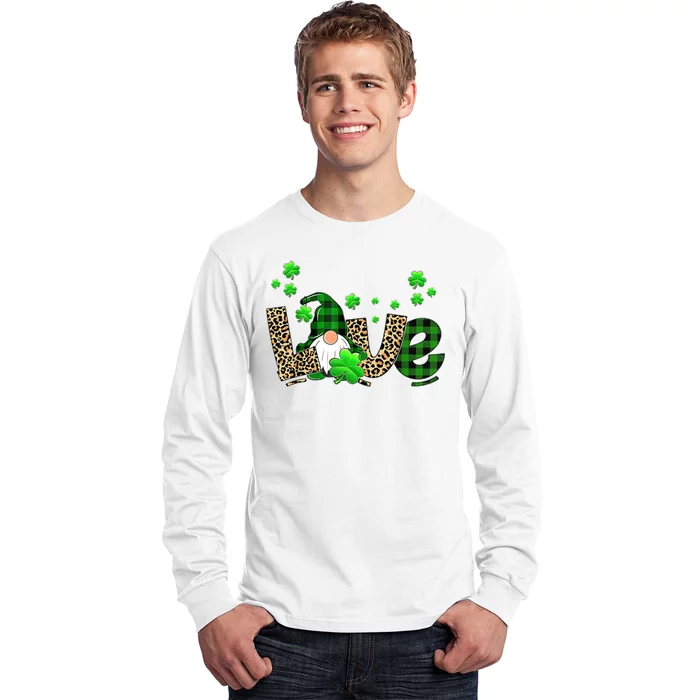 Love Gnome St Patrick's Day Long Sleeve Shirt