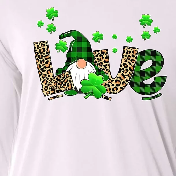 Love Gnome St Patrick's Day Cooling Performance Long Sleeve Crew