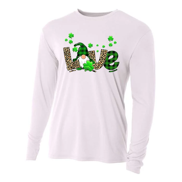 Love Gnome St Patrick's Day Cooling Performance Long Sleeve Crew