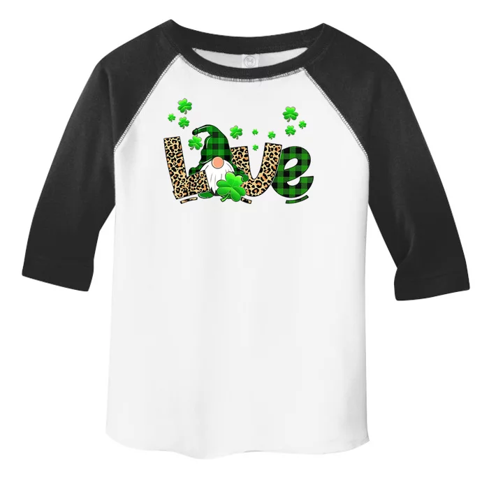 Love Gnome St Patrick's Day Toddler Fine Jersey T-Shirt