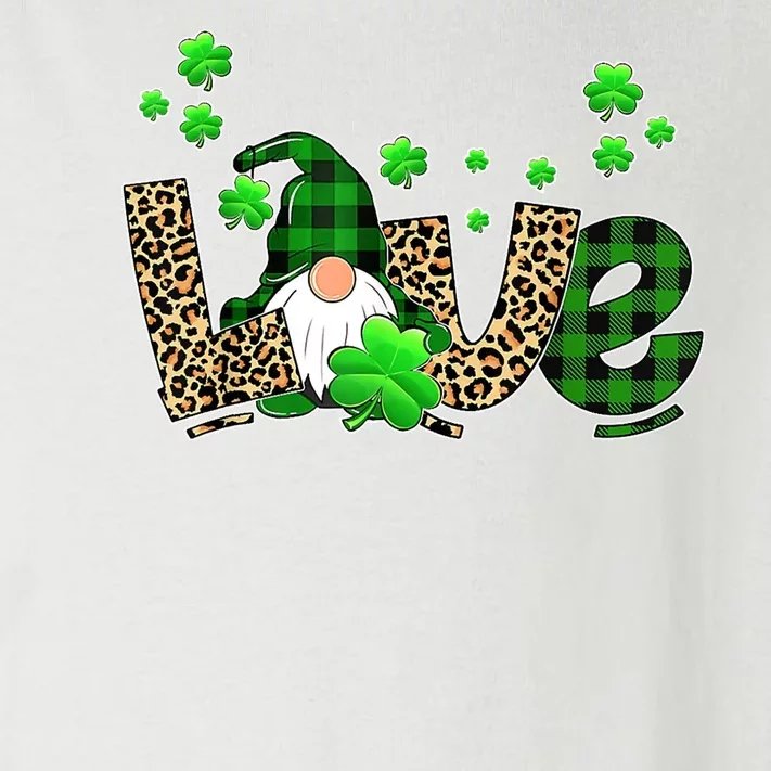 Love Gnome St Patrick's Day Toddler Long Sleeve Shirt