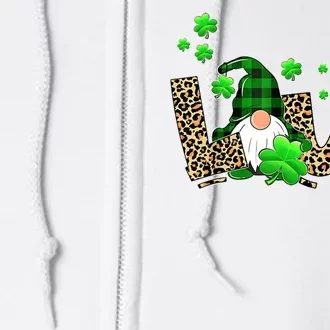 Love Gnome St Patrick's Day Full Zip Hoodie