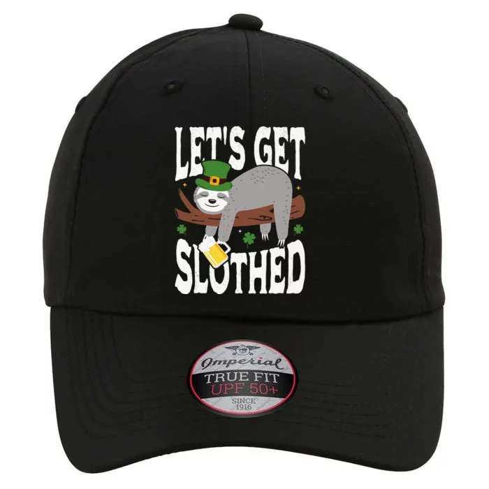 Let's Get Slothed St Patrick's Day Irish Sloth Drinking Beer The Original Performance Cap