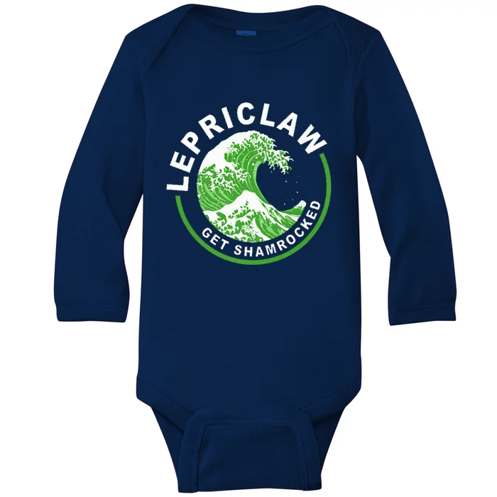 Lepriclaw Get Shamrocked Ing St Patrick's Day Great Gift Baby Long Sleeve Bodysuit