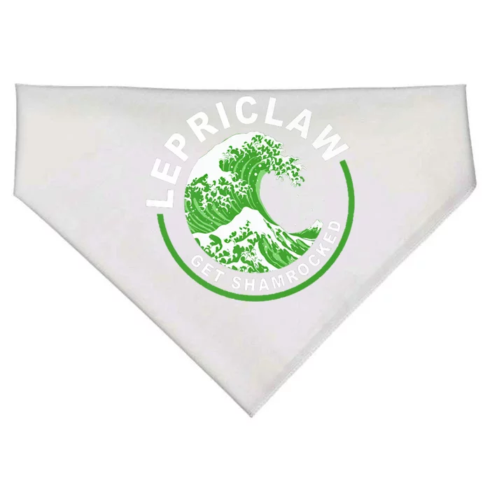 Lepriclaw Get Shamrocked Ing St Patrick's Day Great Gift USA-Made Doggie Bandana