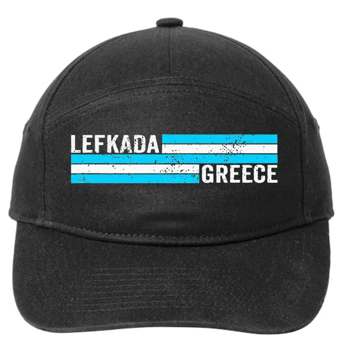 Lefkada Greece Souvenir 7-Panel Snapback Hat