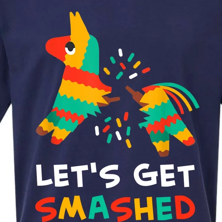 Let's Get Smashed Pinata Cinco De Mayo Sueded Cloud Jersey T-Shirt