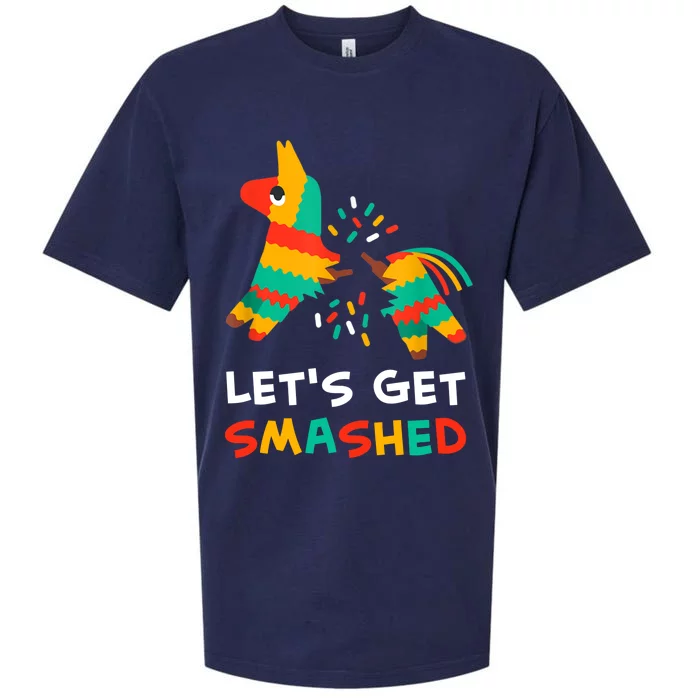 Let's Get Smashed Pinata Cinco De Mayo Sueded Cloud Jersey T-Shirt