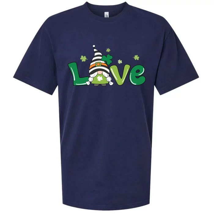 Love Gnome St Patrick's Day Holiday Sueded Cloud Jersey T-Shirt