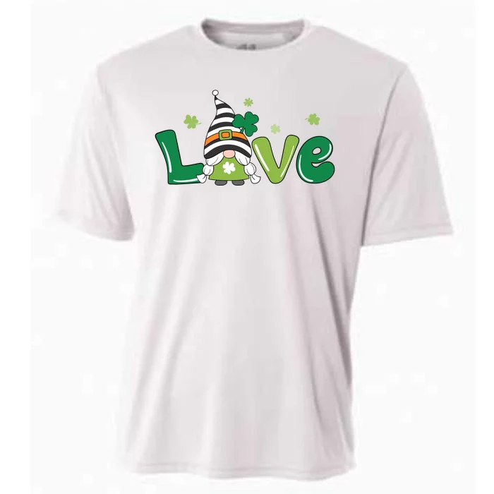 Love Gnome St Patrick's Day Holiday Cooling Performance Crew T-Shirt